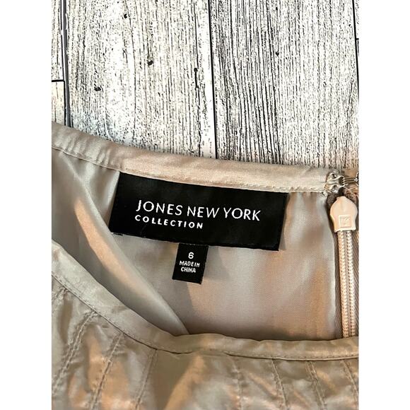 Jones New York Womens Vintage Y2K Silk High Waisted Pleated A-line Skirt Size 6 - Picture 9 of 10